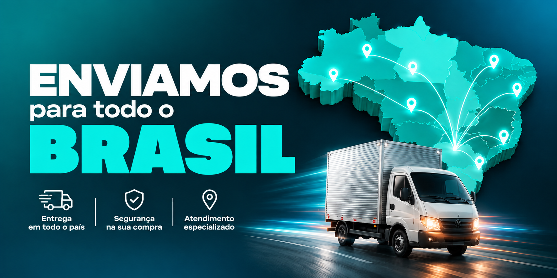 Enviamos para todo o Brasil: entrega em todo o país, segurança na sua compra e atendimento especializado