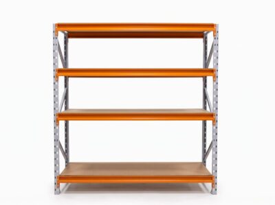 Mini Porta Paletes Inicial 200x180x60 4 Niveis 300kg Prateleiras MDF CRU