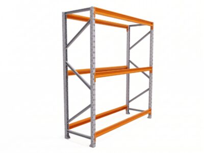 Mini Porta Paletes Inicial 200x180x80 3 Niveis 300kg S/Prateleiras